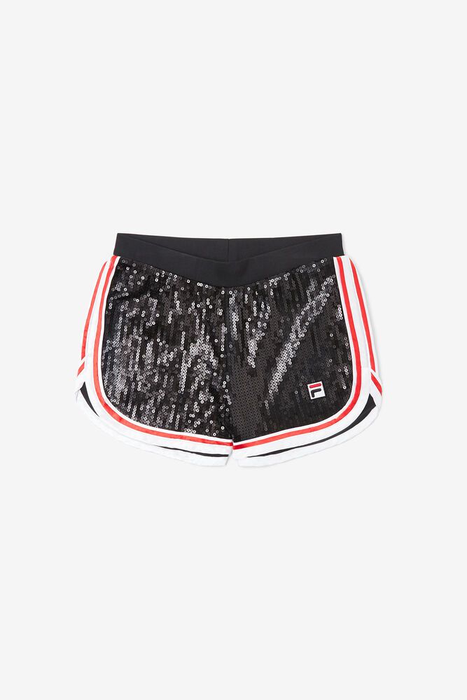 Fila Shorts Womens Black Kachina - Ireland 09273-HIPQ